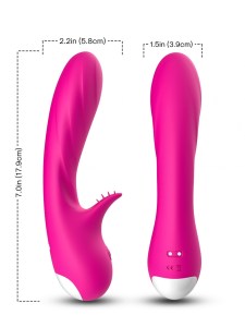 Silikonski vibrator za dvostruku stimulaciju Romance 52 00007-2